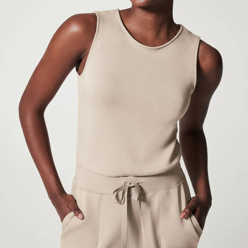 Dames Jumpsuit Luchtig Met Ceintuur Polyester Casual-2
