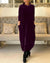 Dames Jurk Elegante Winterstijl Warme Stof-3