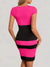 Dames Kleurblokjurk Figuur-hugging Polyester voor Zomer-4