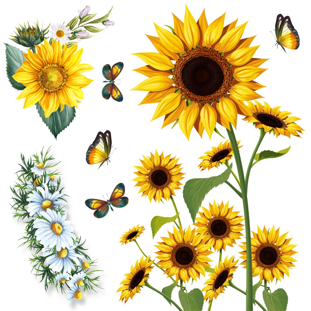 Zonnebloem Muurstickers