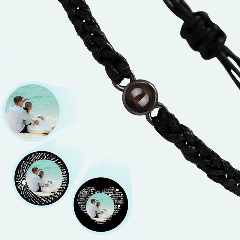 Fotoprojectie Hart Armband