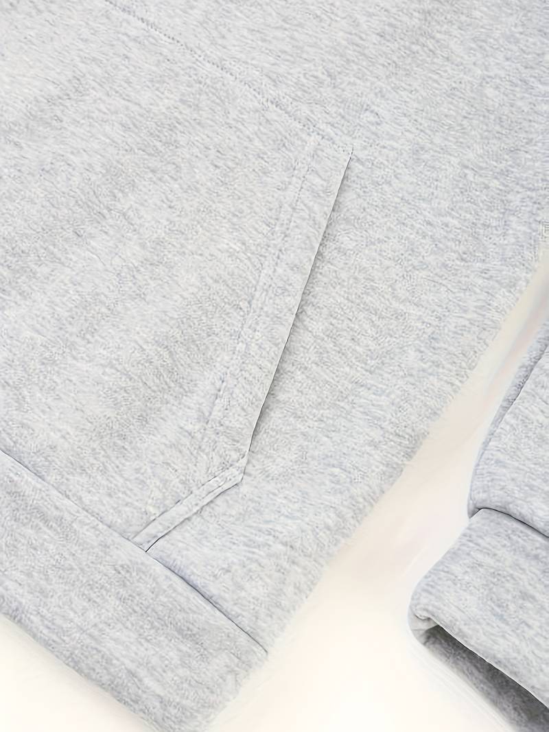 Heren Hoodie Casual Katoen Ontspannen Pasvorm-5