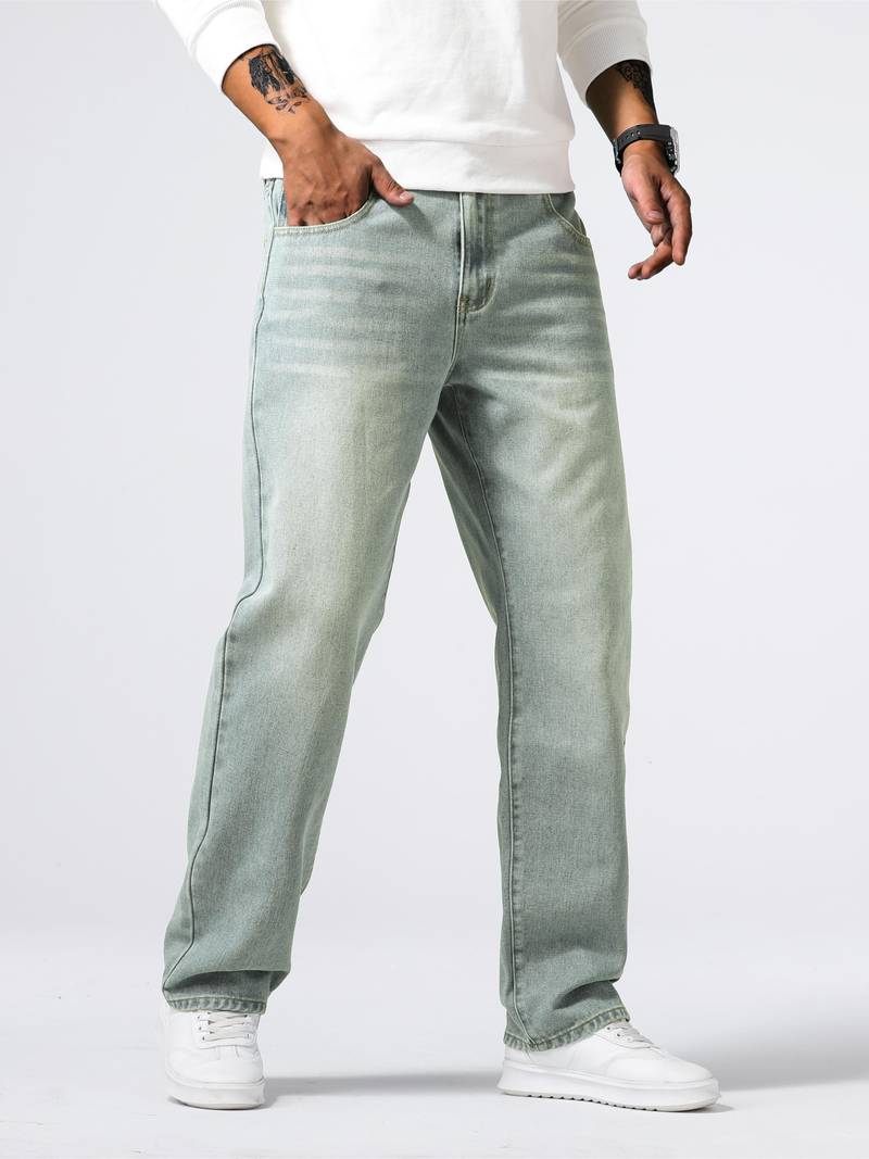 Variant image for Heren Jeans Rechte Pasvorm Hoogwaardige Denim-41