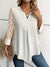 Variant image for Dames Top Lange Mouwen Ingekeepte Halslijn Aangenaam Materiaal-13