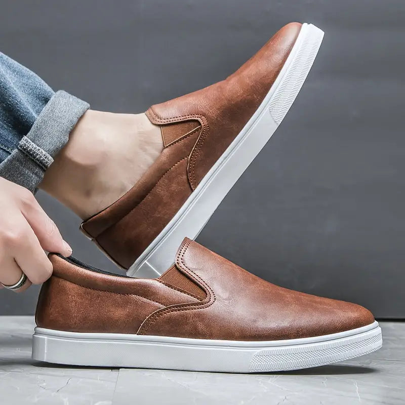 Heren Slipper Casual Leer Comfortabel Design-5