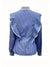 Dames Shirt Lange Mouwen Gestreept Ruches Zachte Stof-2