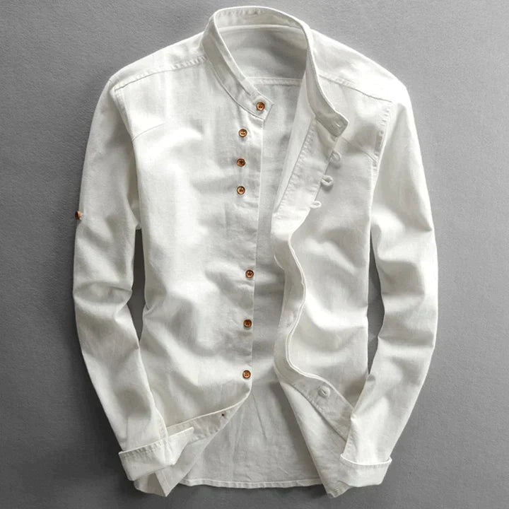 Variant image for Heren Blouse Japanse Stijl Elegante Pasvorm Katoen-8