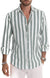 Heren Overhemd Gestreept Katoenmix Casual voor Comfort en Stijl 6