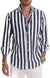 Variant image for Heren Overhemd Gestreept Katoenmix Casual voor Comfort en Stijl-55