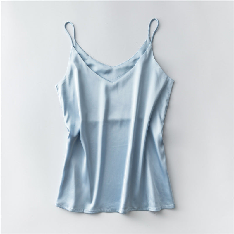 Dames Satijnen Zijden Look Tanktops