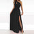 Dames Galajurk Asymmetrisch Hoge Split Luxe Polyester 5