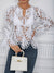 Dames Asymmetrische Blouse Met Uitsnijdingen Hoogwaardige Stof-4