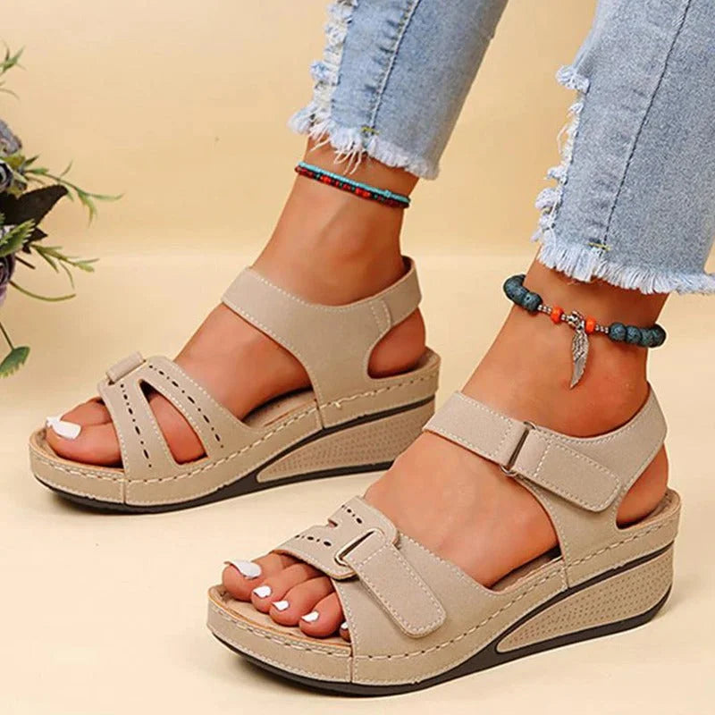 Variant image for Dames Sandalen Zwart Comfortabel Leer Orthopedisch voor Dagelijks Gebruik-34