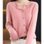 Variant image for Dames Trui O-Hals 100% Wol Cardigan voor Winterse Look-7