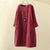 Dames Lange Jurk Casual Katoen Elegante Zomerjurk-1
