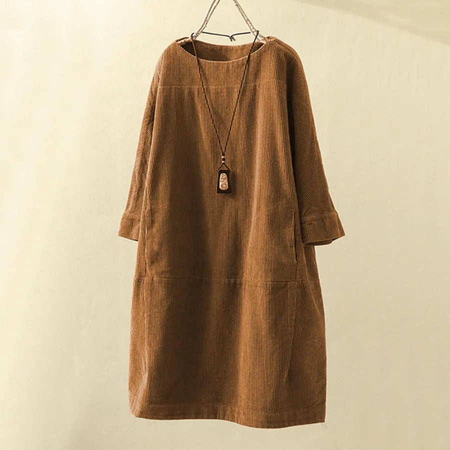 Variant image for Dames Lange Jurk Casual Katoen Elegante Zomerjurk-13