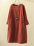 Variant image for Dames Lange Jurk Casual Katoen Elegante Zomerjurk-25