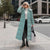 Dames Lange Winterjas Gewatteerd Polyester Moderne Snit-3