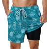 Heren 2-in-1 zwemshort