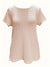 Dames T-shirt Ronde Hals Katoen met Contrasterende Stof en Kanten Details-4