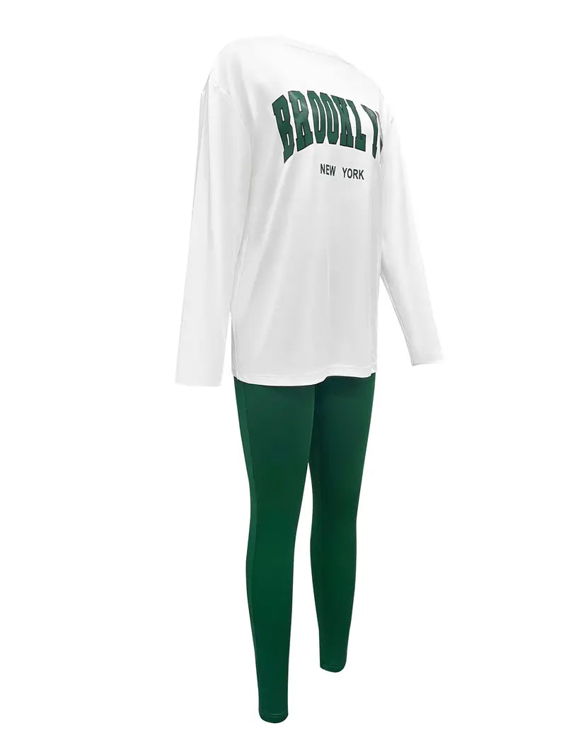 Dames T-shirt Lange Mouwen Cirkelvormige Hals Katoenmix-4