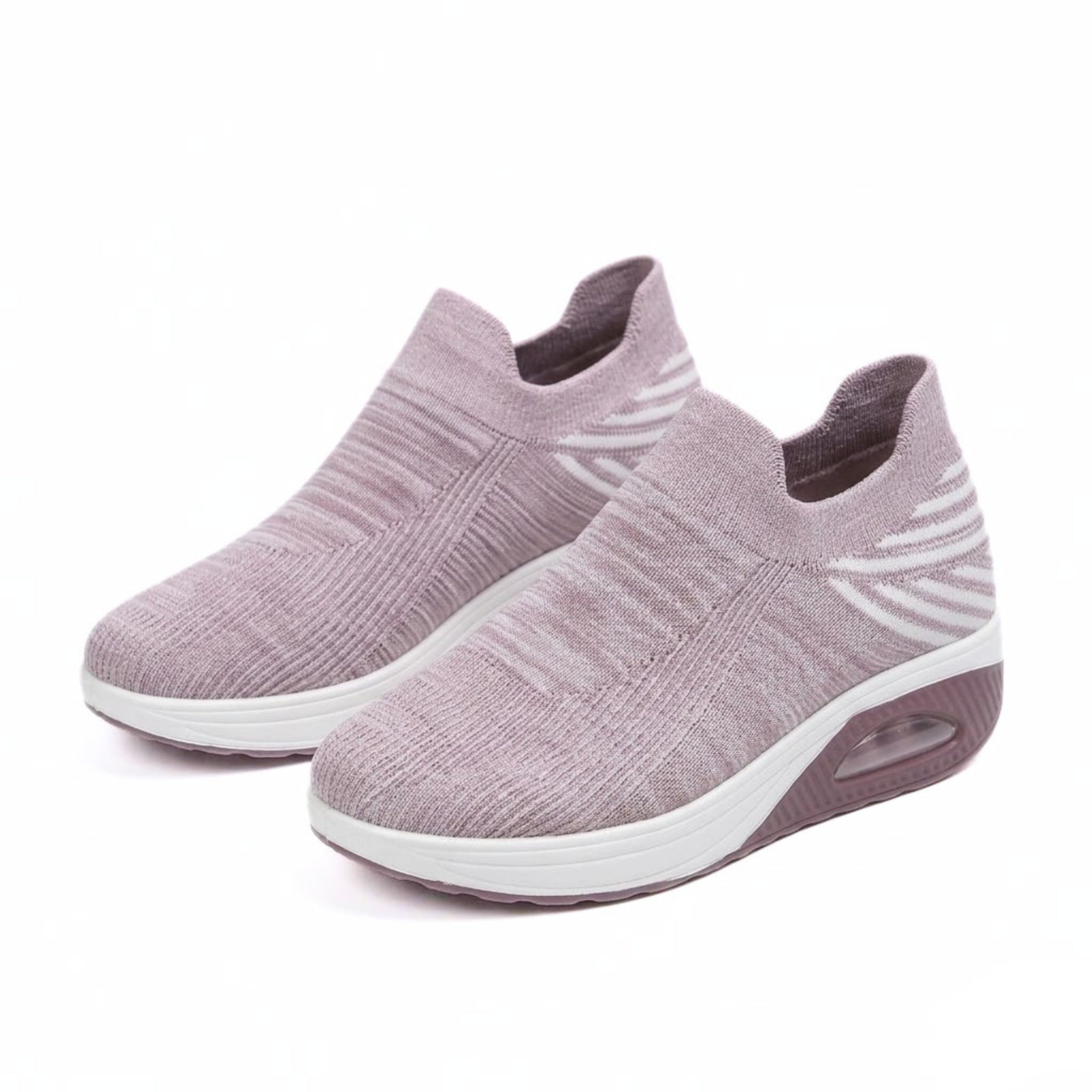 Dames Instap Sneakers Mesh en Lucht Hak