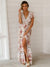 Variant image for Dames Maxi Jurk Vintage Stijl Katoen Elegante Lange Zomerjurk-1