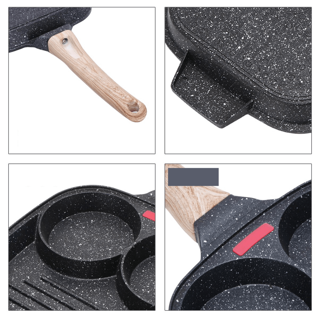 3-in-1 Antiaanbak Koekenpan