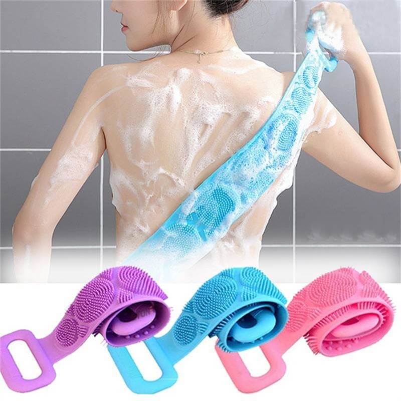 Dubbelzijdige siliconen body scrubber