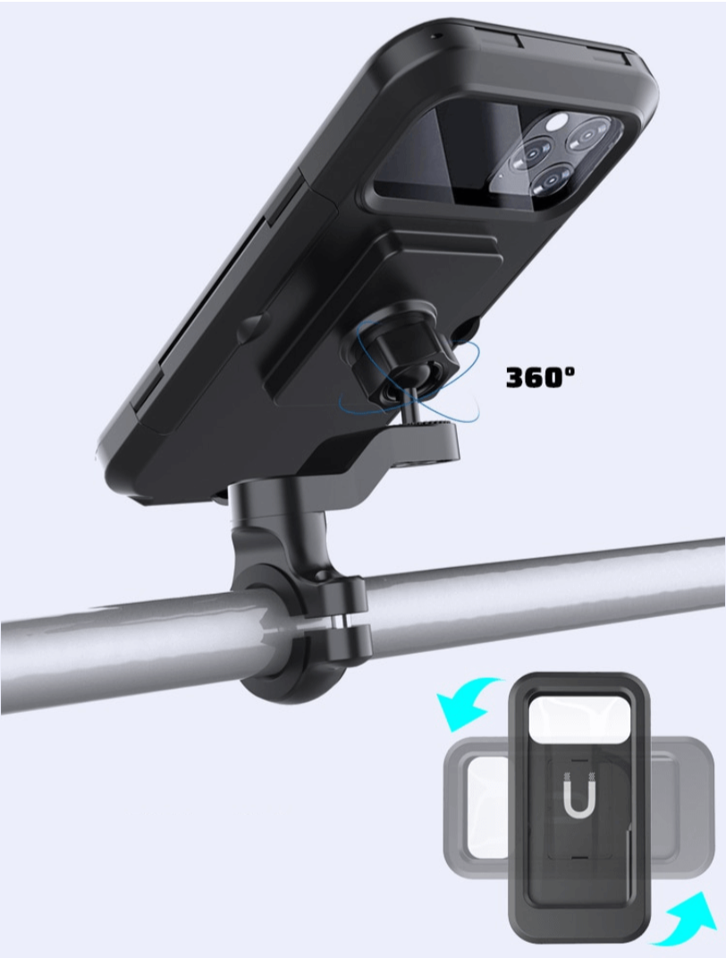 Waterdichte 360° magnetische fietstelefoonhouder