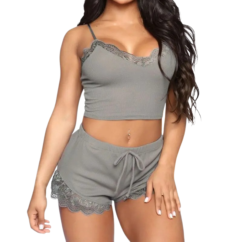 Tweedelige Mouwloze Slaapkleding