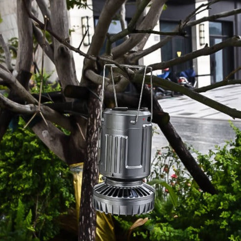 Draagbare zonnelantaarn ventilator