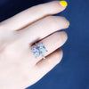 Radiant Geslepen Diamanten Ring