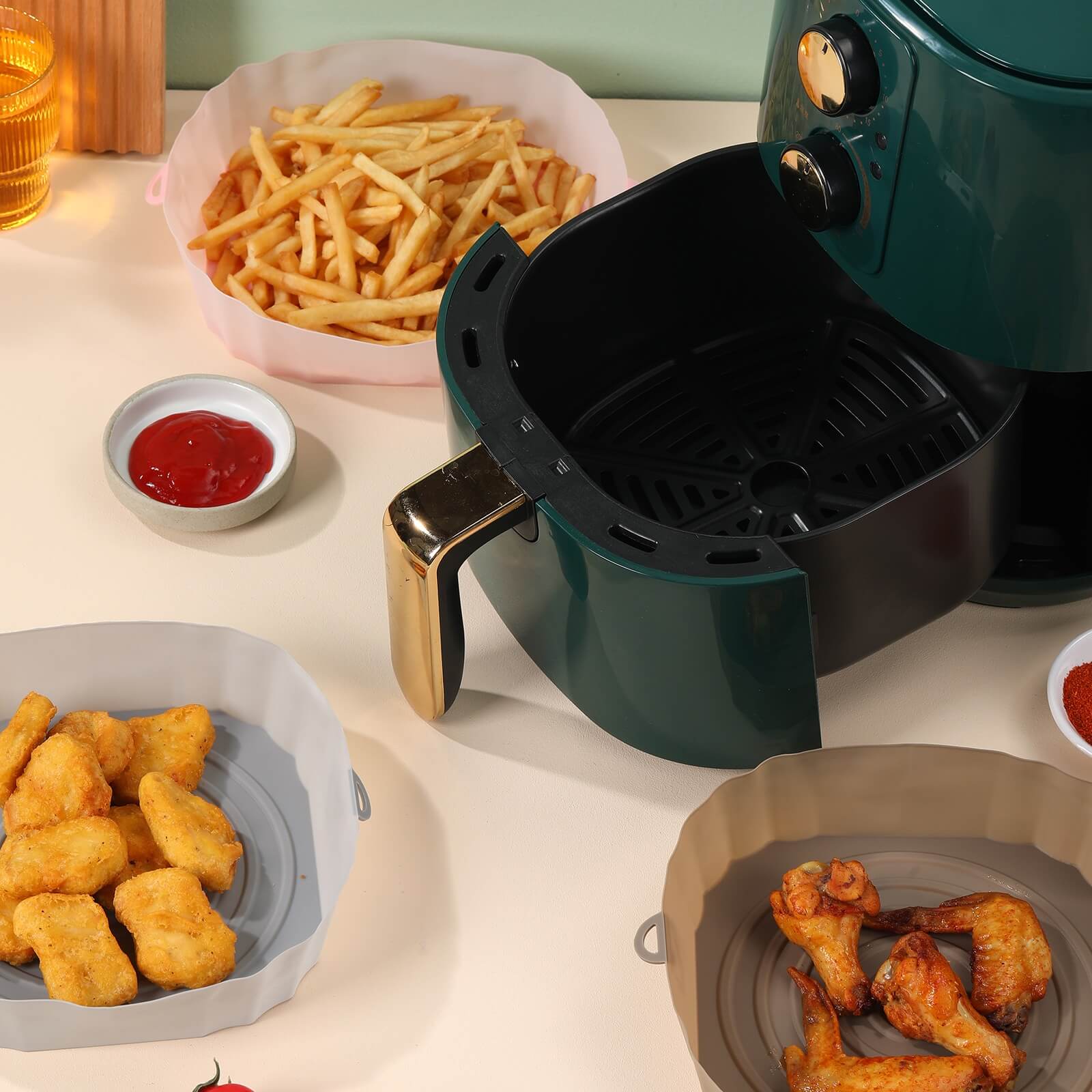 Herbruikbare Air Fryer Silicone Voering