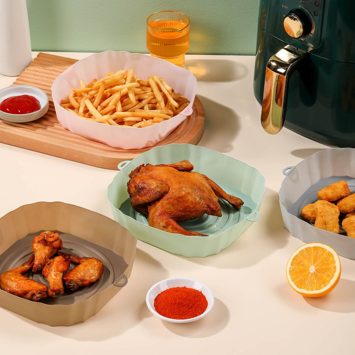 Herbruikbare Air Fryer Silicone Voering