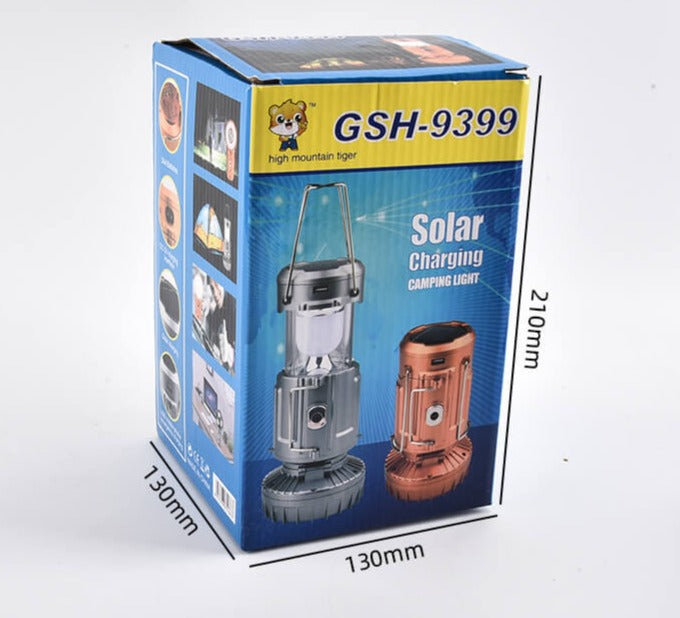 Draagbare zonnelantaarn ventilator