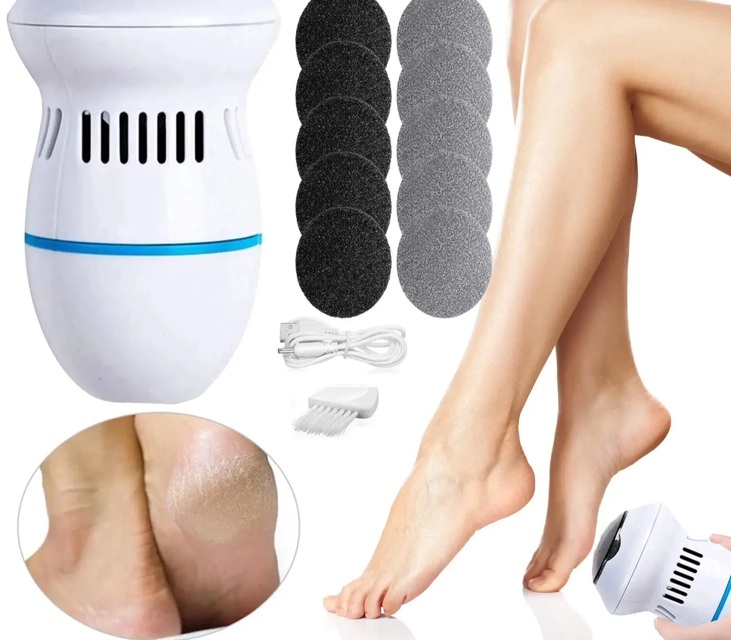 Elektrische Voetverwijderaar voor eelt