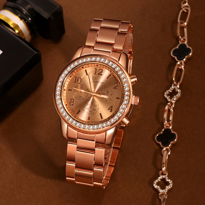 Dames Elegante Rhinestone Horloge