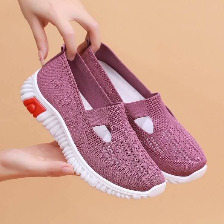 Dames Ademende Katoenen Sneakers