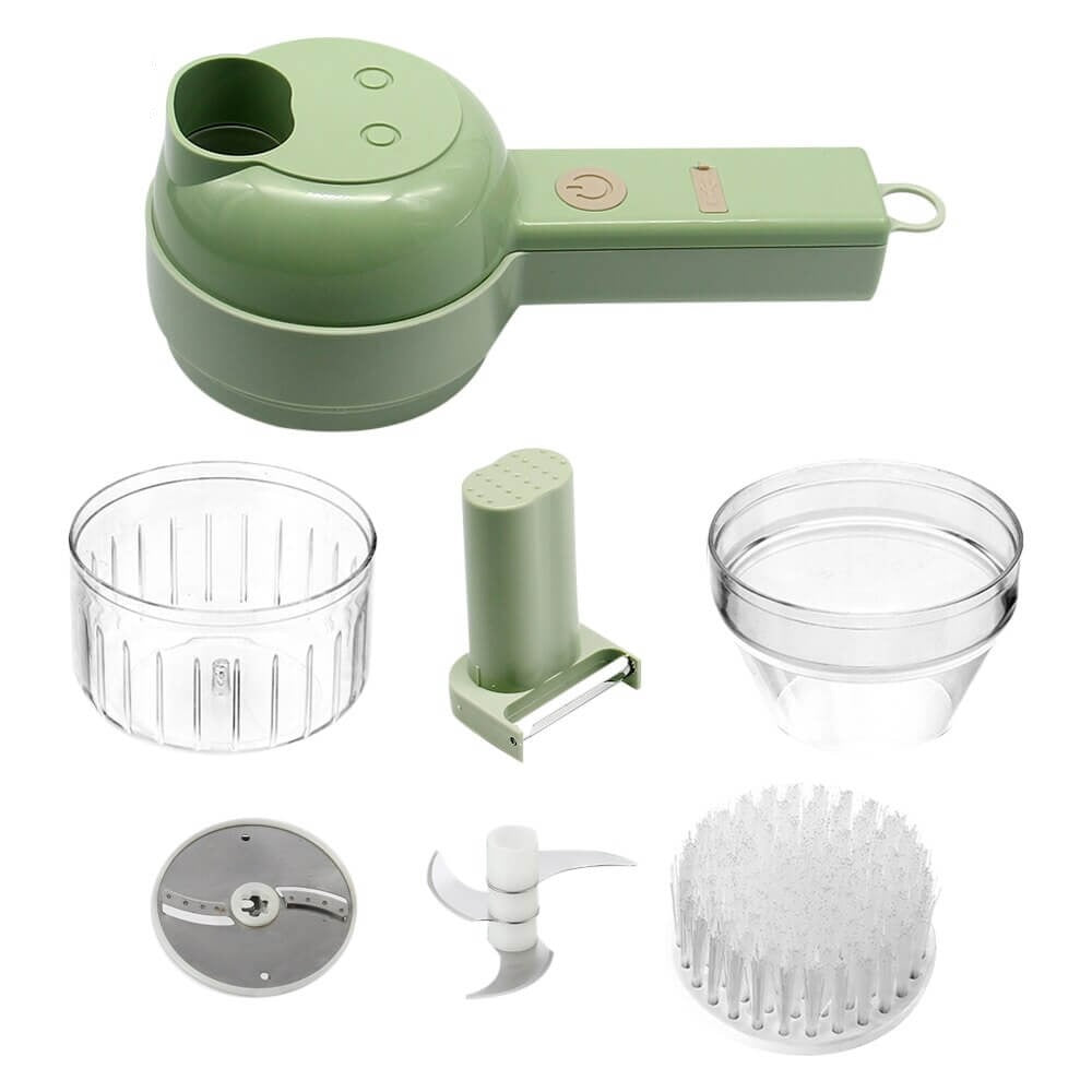 4-in-1 elektrische keukensnijder set