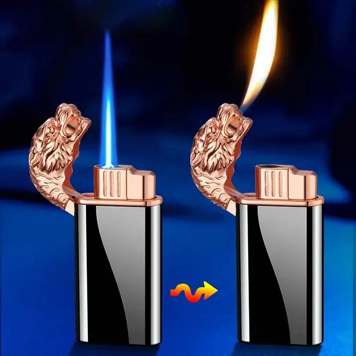 Double Flame Metalen Beest Aansteker