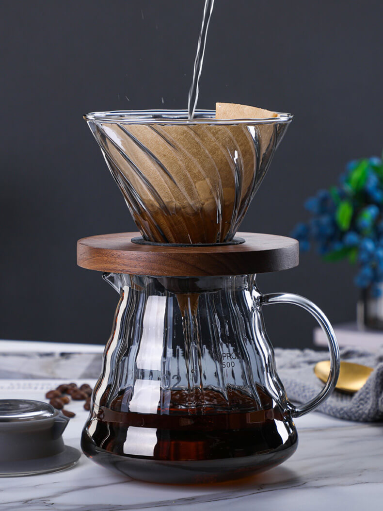 Glazen Koffiedruppelaar Set