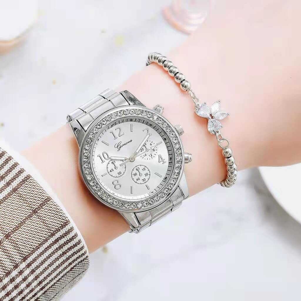 Dames Elegante Rhinestone Horloge