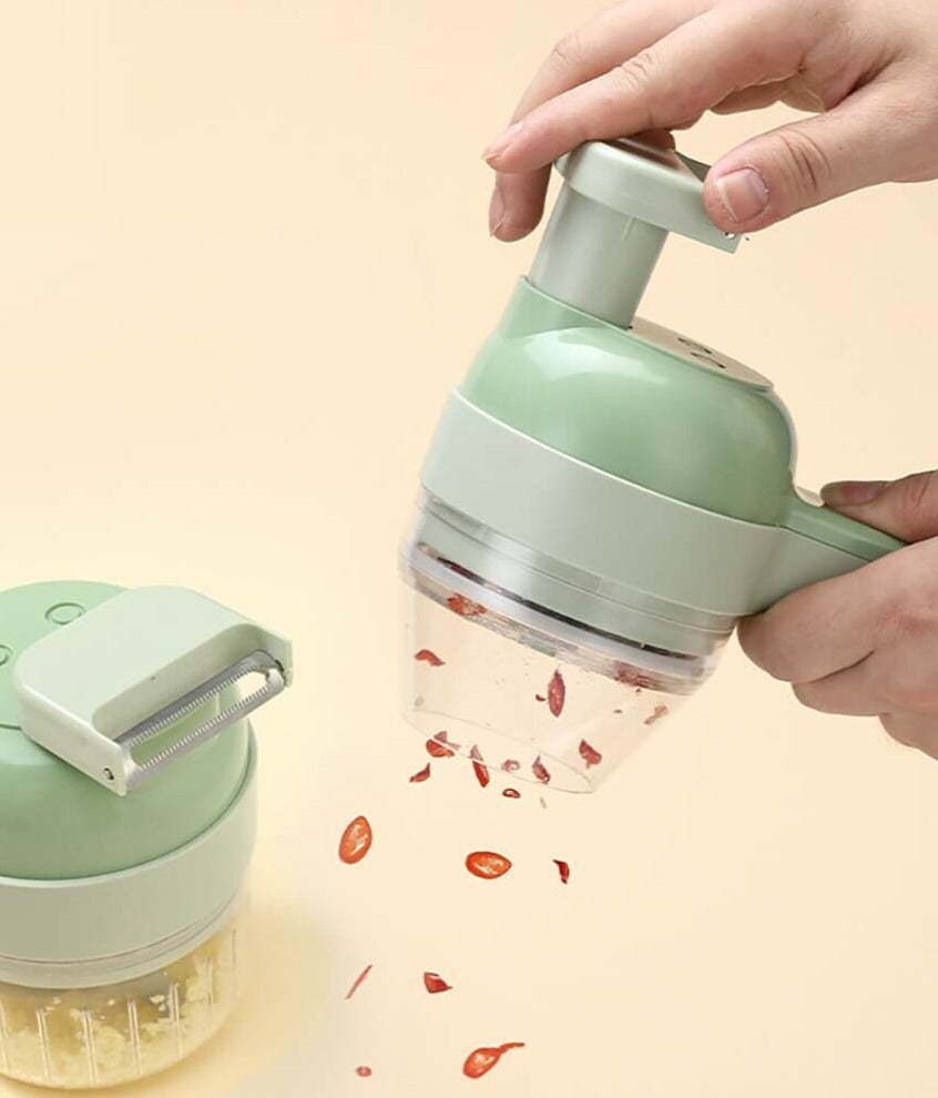 4-in-1 elektrische keukensnijder set