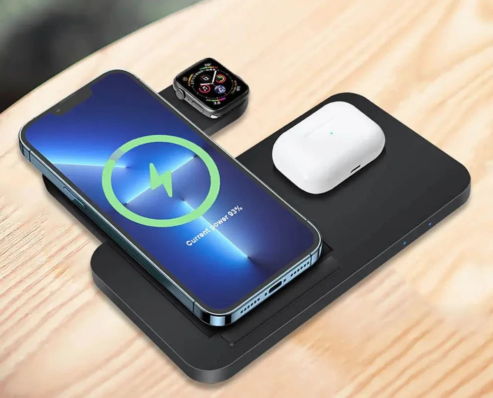 Drievoudige Draadloze Oplaadstandaard