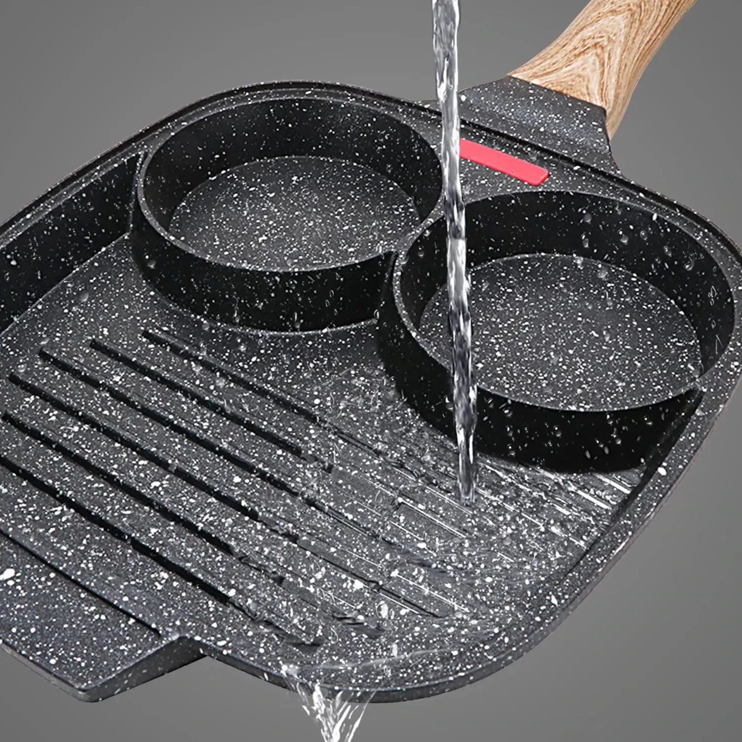 3-in-1 Antiaanbak Koekenpan