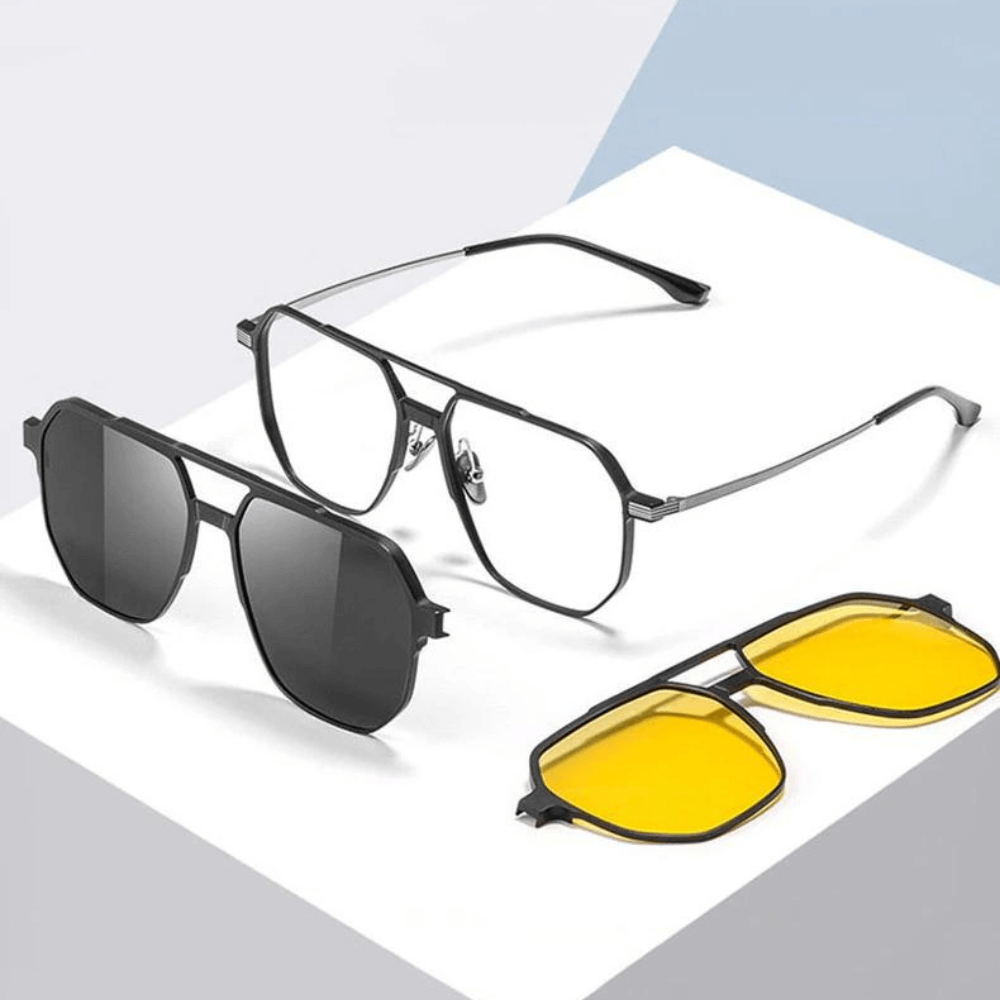 3-in-1 Magnetische Gepolariseerde Zonnebril