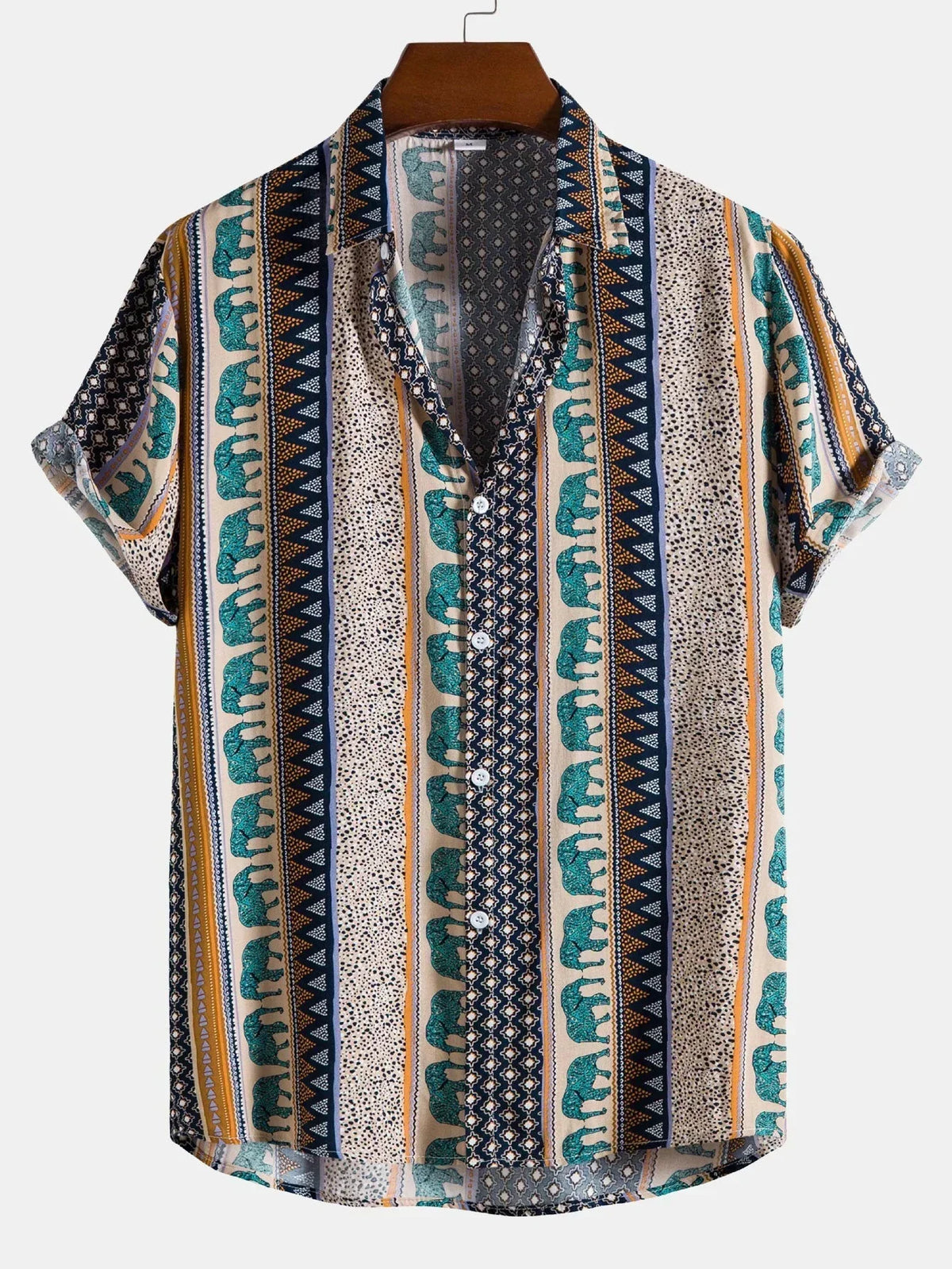 Variant image for Heren T Shirt Vintage Look Casual Katoen voor Zomer-19