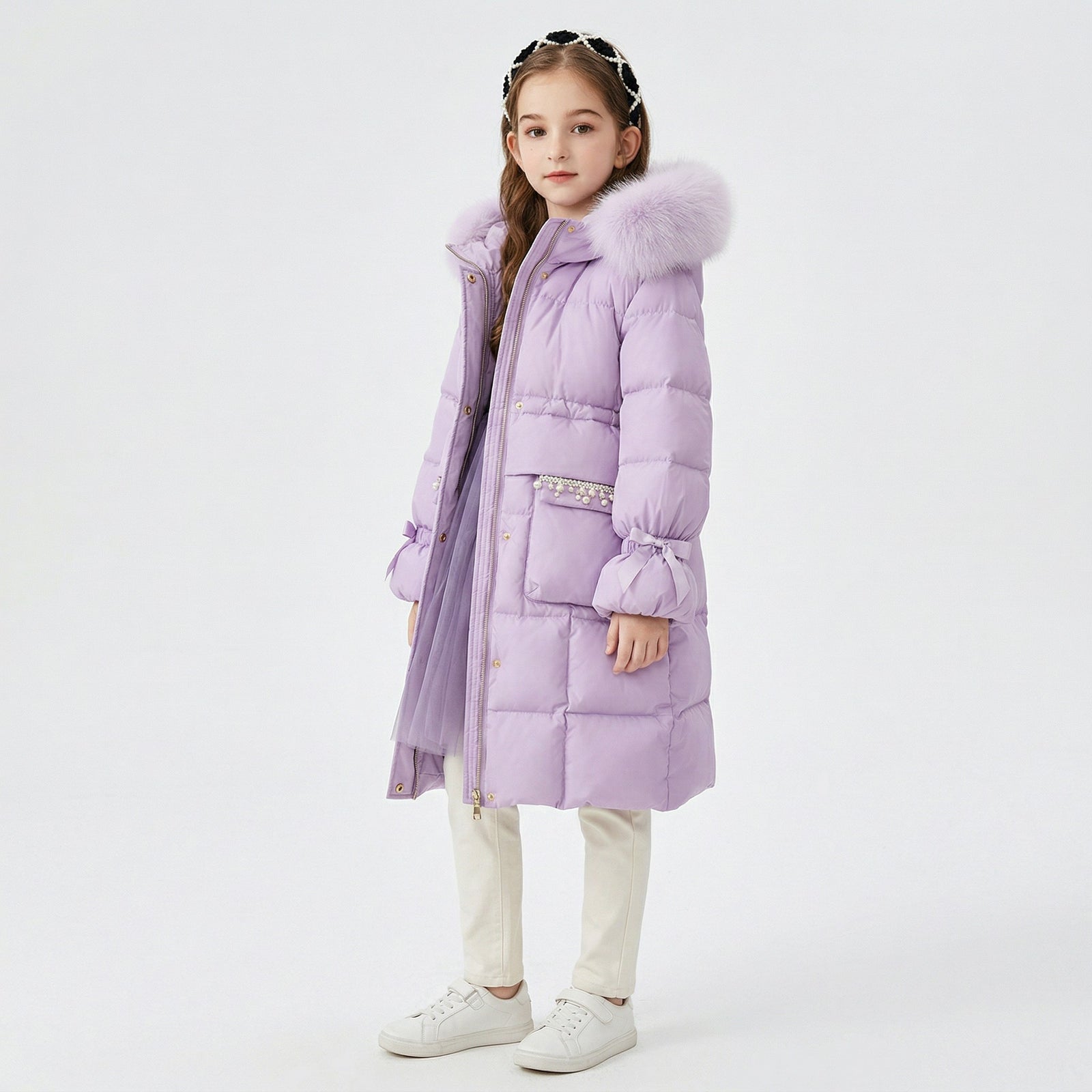 Meisjes Winterjas Met Capuchon