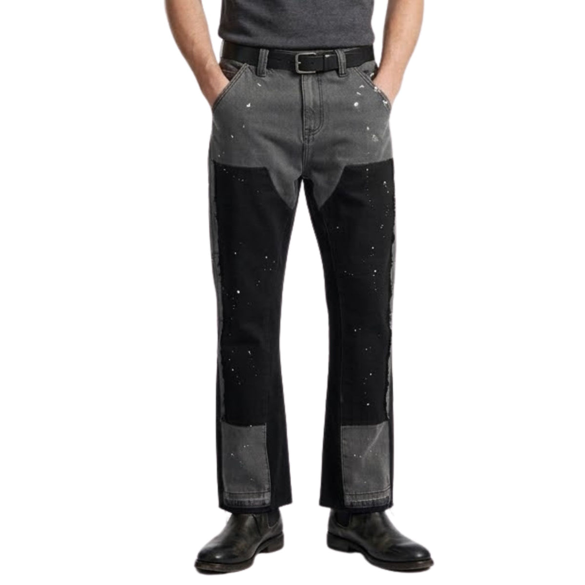 Heren Flared Jeans Retro Denim